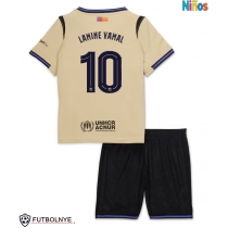 Camiseta Barcelona Lamine Yamal #10 Visitante Equipación para niños 2025-26 manga corta (+ pantalones cortos)